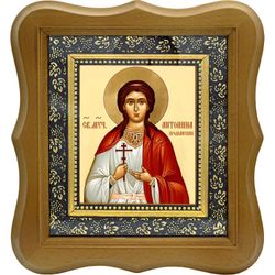Антонина Кродамнская, дева, мученица. Икона на холсте.