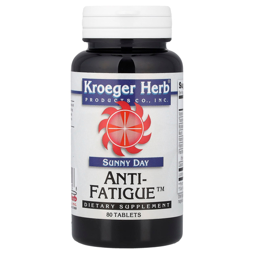 Kroeger Herb Co, Sunny Day, Anti-Fatigue™, 80 таблеток