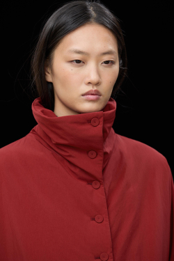 Massimo Dutti Короткая куртка с легким утеплителем, насыщенный красный