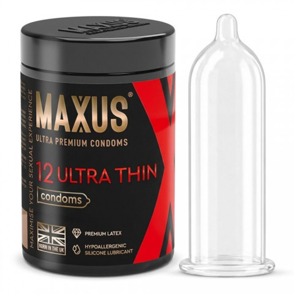 Презервативы ультратонкие MAXUS Ultra Thin X-Edition 12 шт.