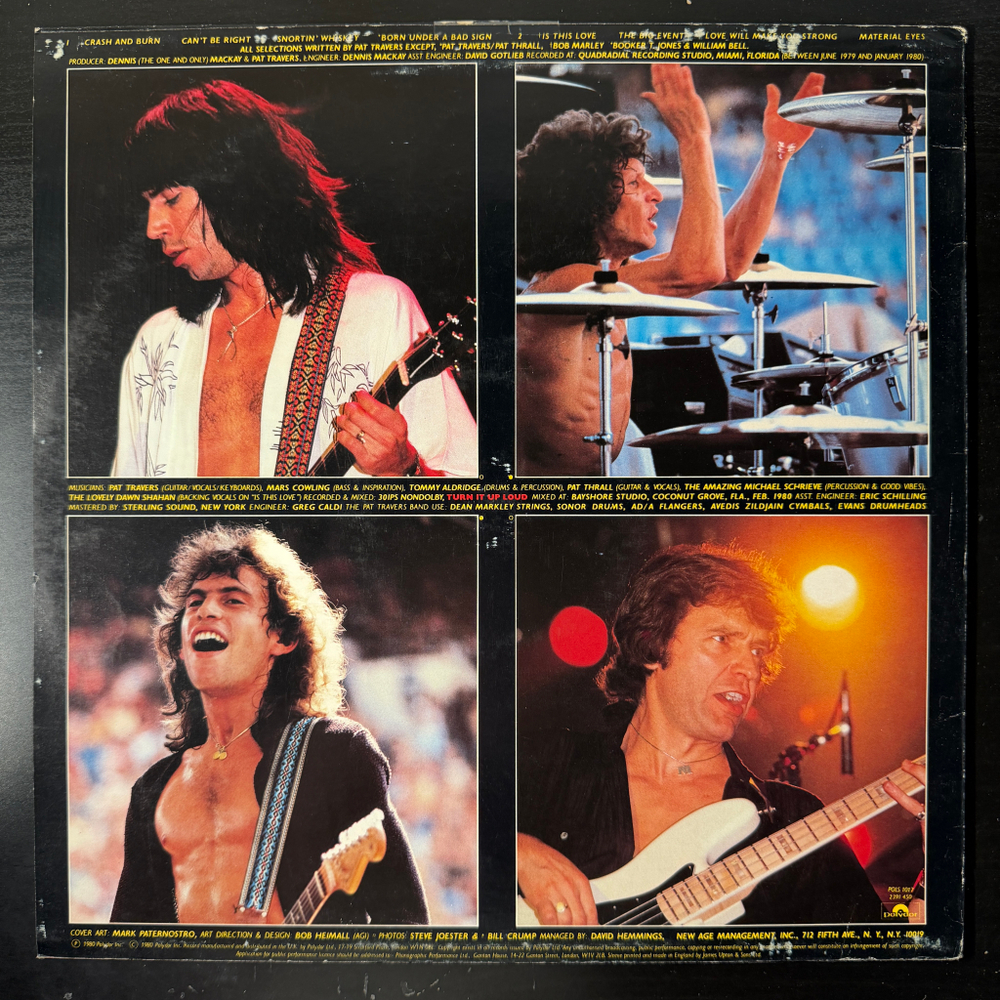 Pat Travers Band ‎– Crash And Burn (Англия 1980г.)