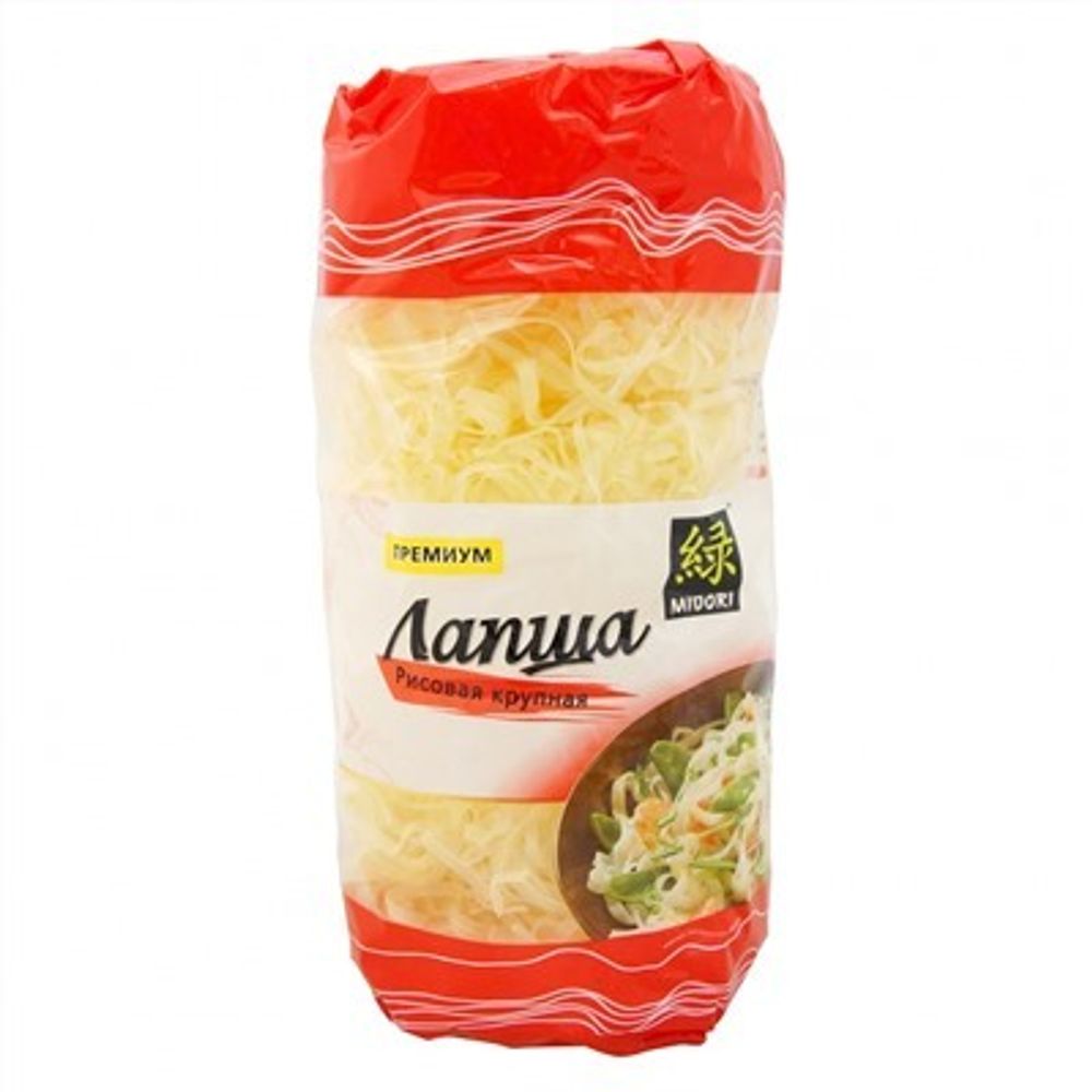 Лапша MIDORI Рисовая крупная премиум 380 г