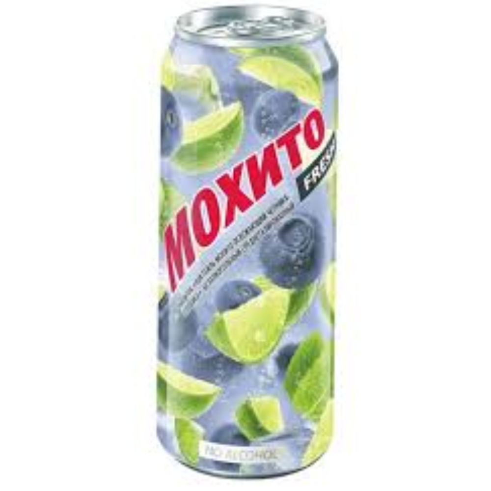 Безалкогольный Мохито Черника-голубика 0,45 л ж\б