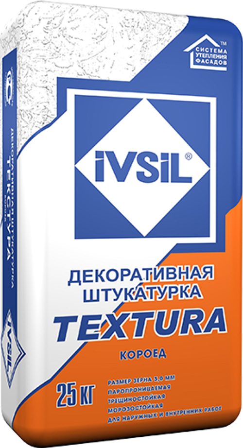 Штукатурка "Короед" IVSIL 25кг