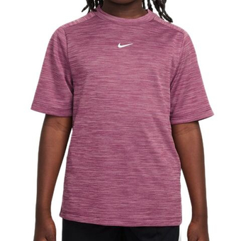 Футболка для мальчика теннисная Nike Multi Dri-FIT Short-Sleeve - peony/sweet beet/white