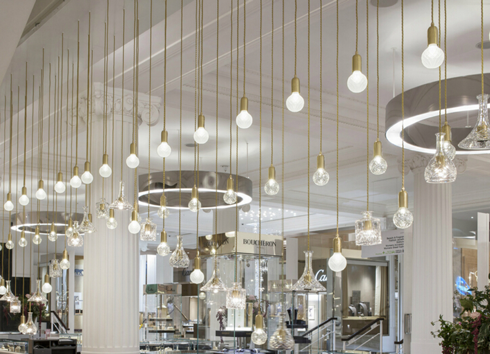 Подвесной дизайнерский светильник Crystal Bulb от Lee Broom (3 подвеса)