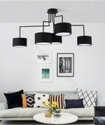 Ceiling design lamp  Noon 5 by Zeitraum (Grey)