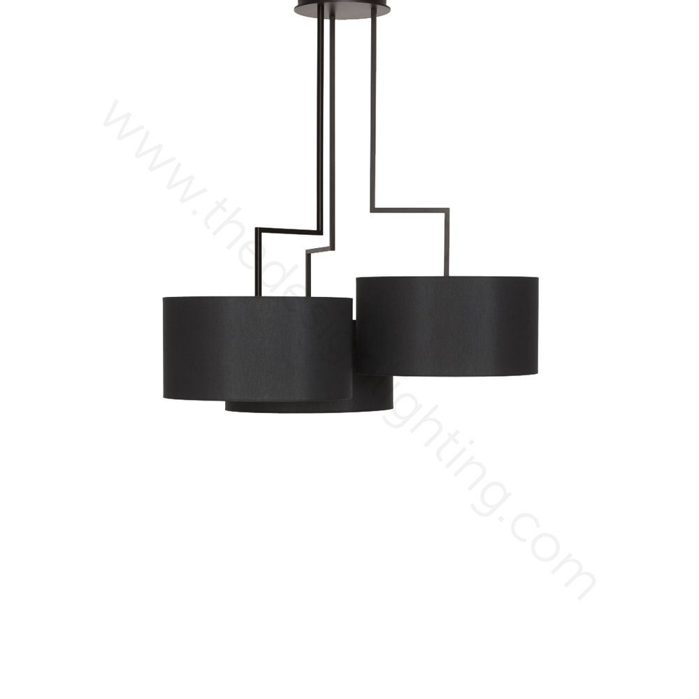 Ceiling design lamp  Noon 3 by Zeitraum (Black)