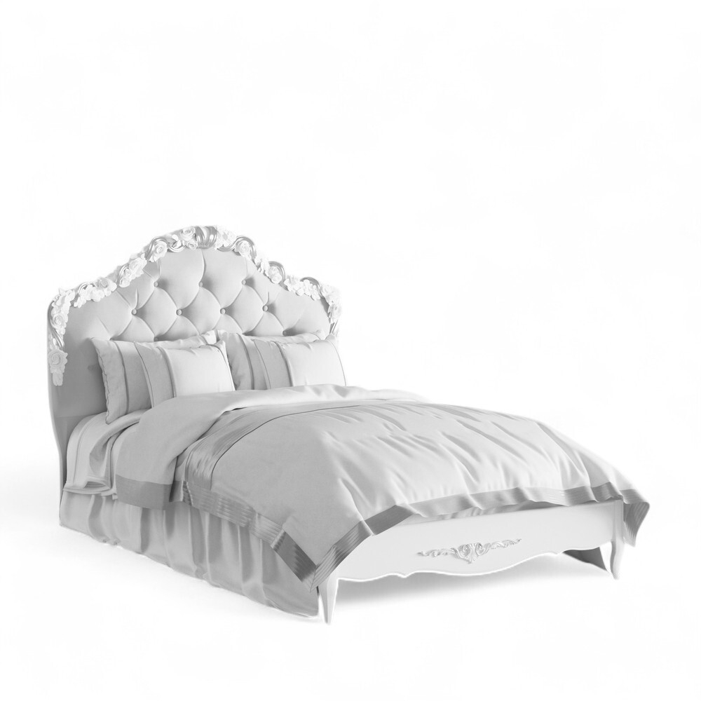Кровать с мягким изголовьем 120*200 S412
