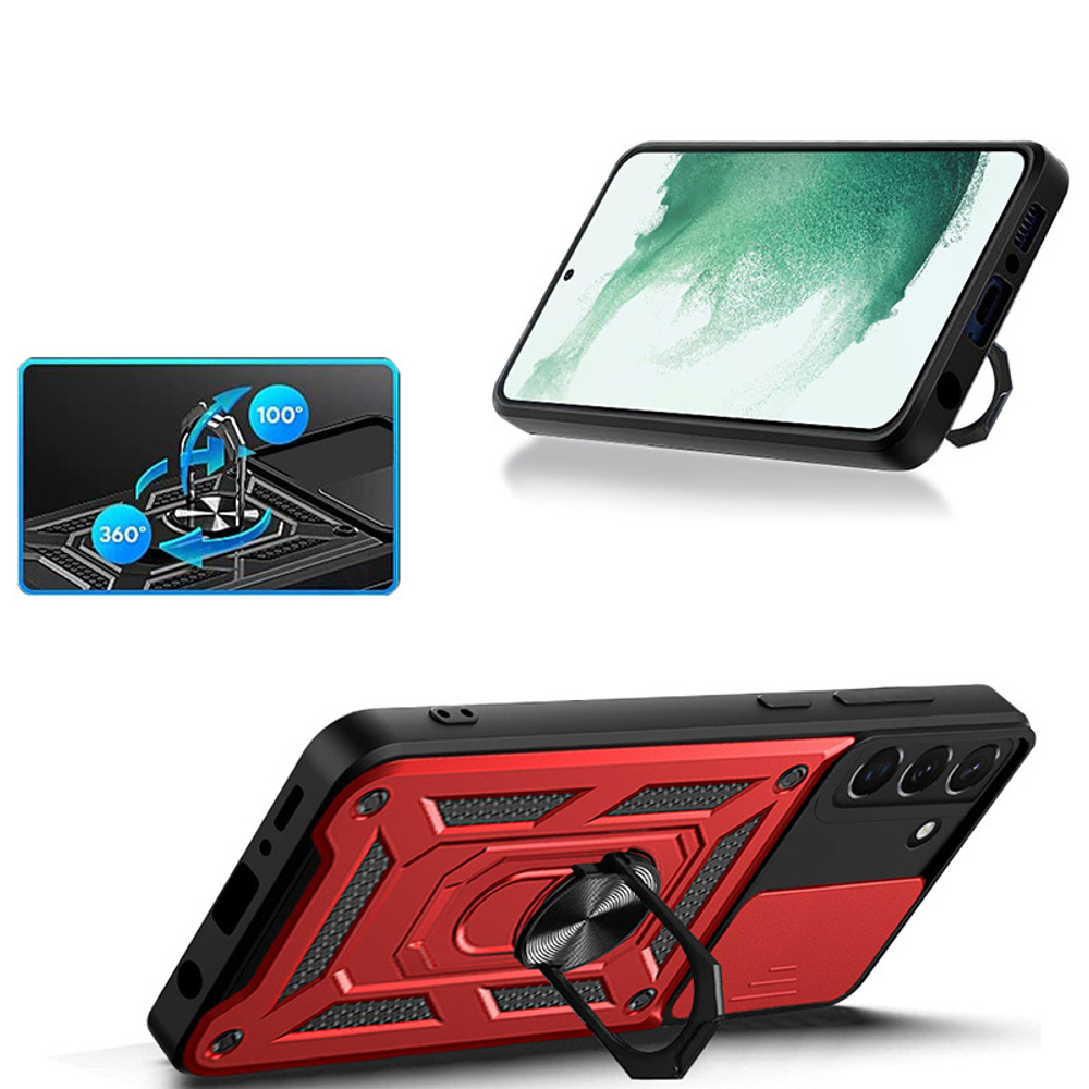 Чехол с кольцом Bumper Case для Samsung Galaxy S22