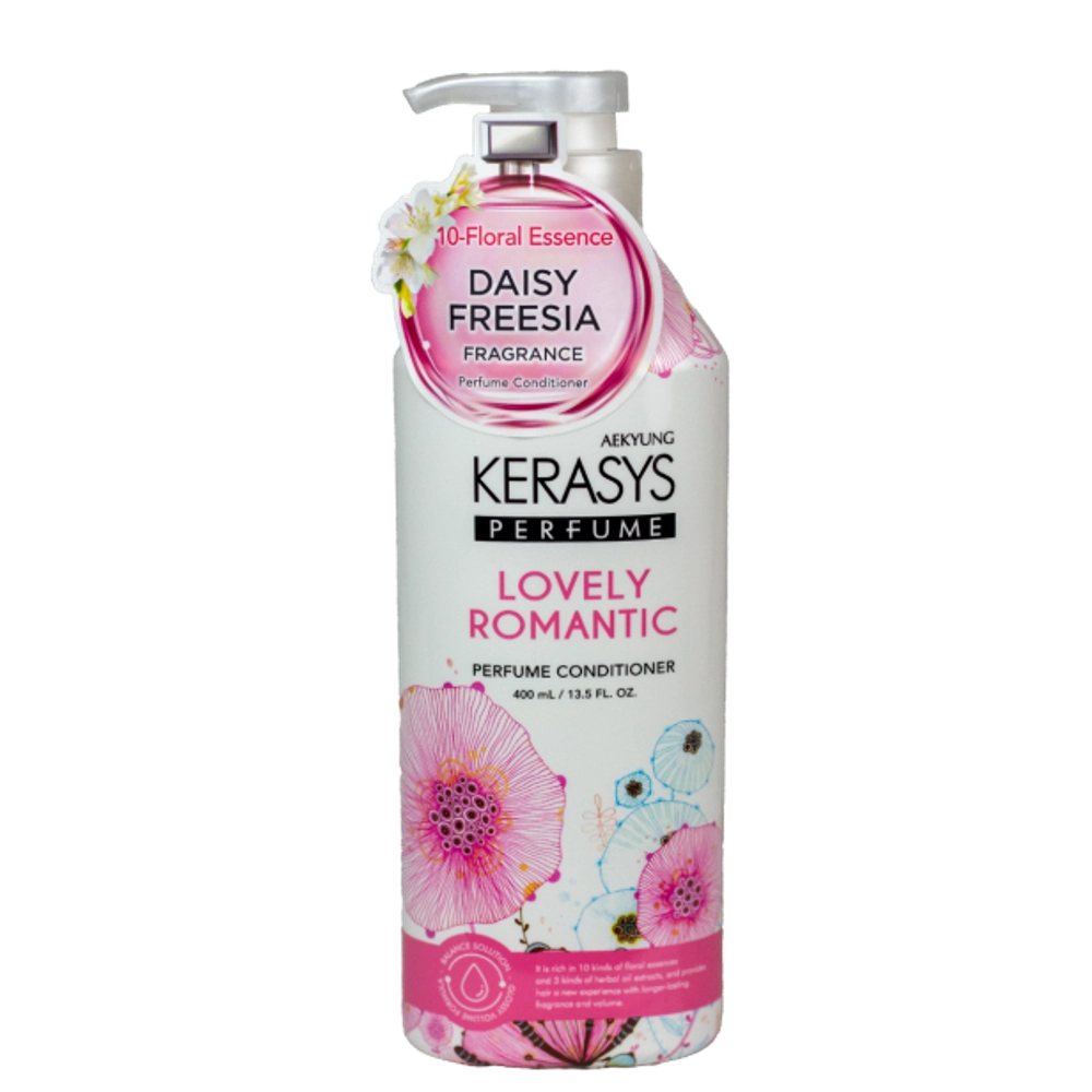 Кондиционер для поврежденных волос Романтик KeraSys Lovely Romantic Perfume Conditioner, 400 мл
