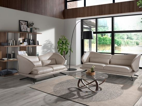 Диван 3-х местный 6146/KF2157-3P-M5652 Angel Cerda кожаный с декоративными подушками