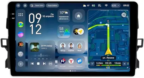 Магнитола для Toyota Auris E150 2006-2012 - Teyes CC4-PRO монитор 9.5" 2K QLED на Android 13, Быстрейшая, Snapdragon 778G, ИИ, CarPlay, DSP, 4G SIM-слот