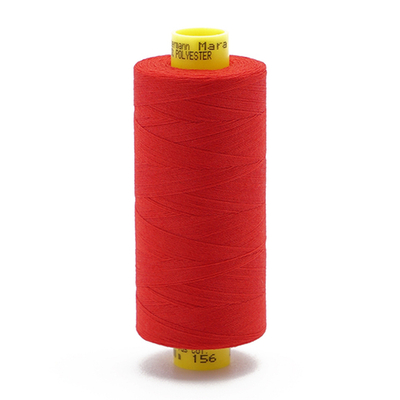 Нитка Gutermann Mara 150 (1000 метров), 1 кат., особо тонкая | 156 красный