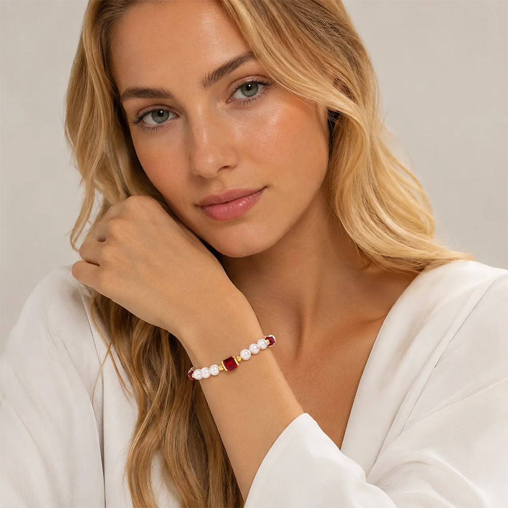 Колье Coeur de Lion Dark Red 2110/10-0321