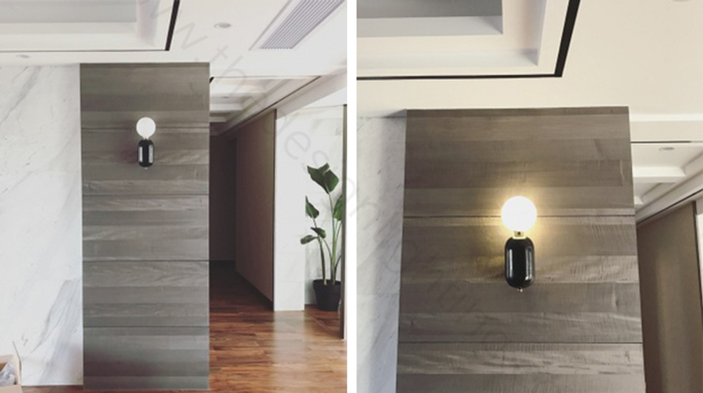 Wall design lamp Aballs by Parachilna (Black)
