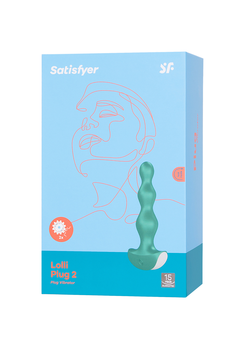 Анальная виброелочка Satisfyer Lolli-Plug 2 зеленая 14 см