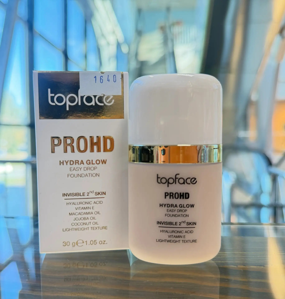 Увлажняющий тональный крем-флюид с эффектом сияния Topface PROHD Hydra Glow Easy Drop Foundation, 30 г