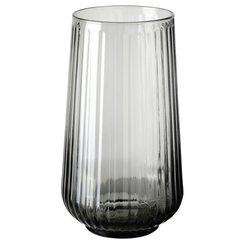 Ваза IKEA GRADVIS (ГРАДВИС), Серый, Стекло, 19 см