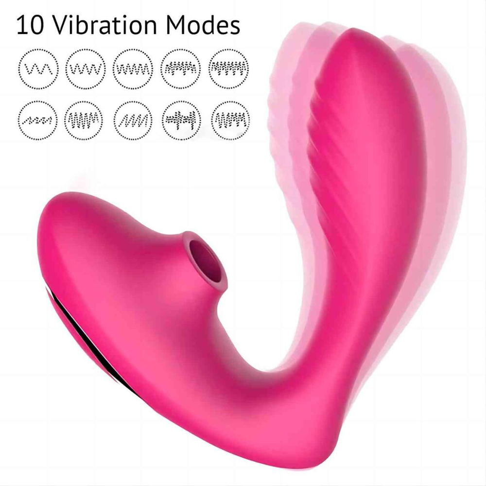 Розовый вибромассажер Clitoral Sucking Vibrator OG для стимуляции клитора и точки G (Цвет: розовый)