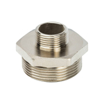 Ниппель редукционный STOUT SFT 0004 - 1"1/2 x 3/4" (для стальных труб, латунь никелированная)