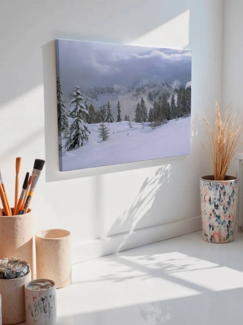 Картина на стену 40 X 50 Зимний пейзаж