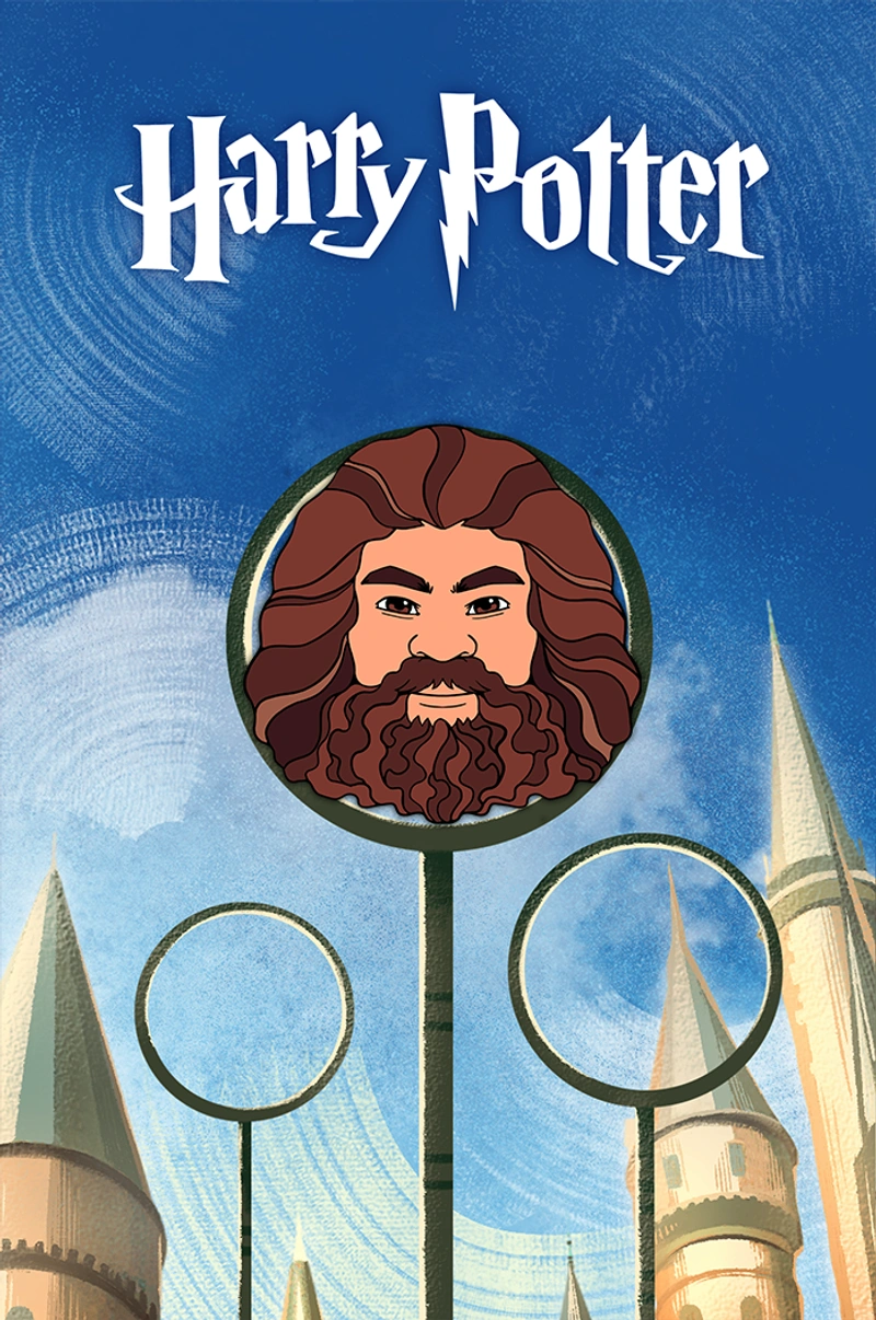 Металлический пин «Harry Potter: Hagrid»