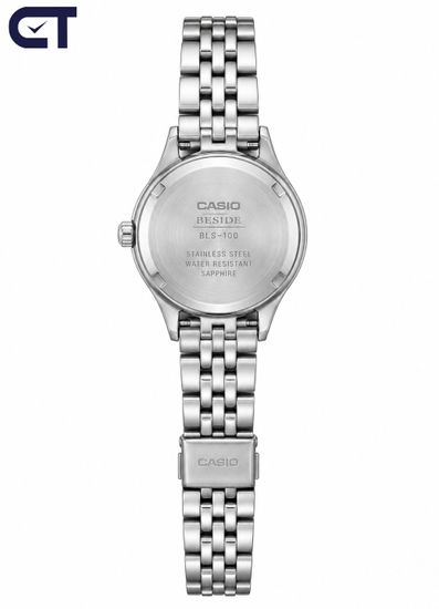 Casio BLS-100DS-2A General часы наручные женские — синий перламутровый циферблат, сапфировое стекло и WR50