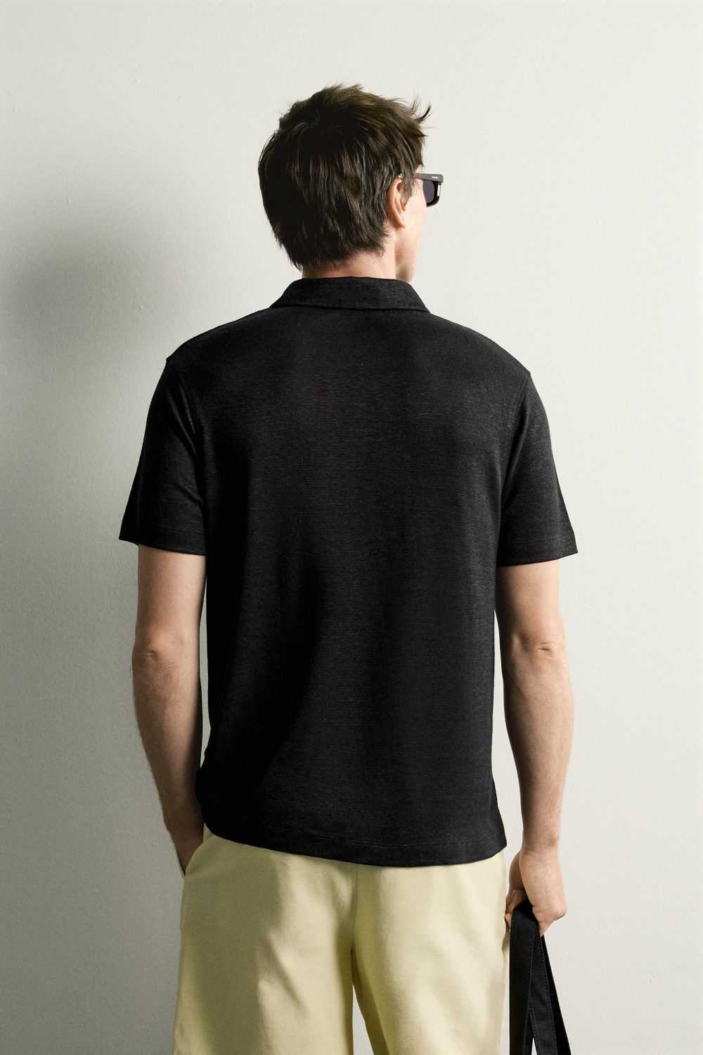 ПОЛО REGULAR FIT ИЗ КОНОПЛИ И ВИСКОЗЫ — ZARA