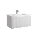 Тумба подвесная SANCOS Сноб Р 1.0 (Snob R 1.0) 790х445х406, c одним ящиком оснащенным доводчиками, Белый матовый (Bianco), арт.SNR1.080W