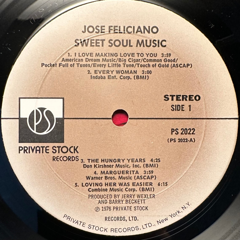 Jose Feliciano - Sweet Soul Music (США 1976г.)