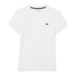 Женская теннисная футболка Lacoste Slim Fit Ultra Dry Stretch Sport - white