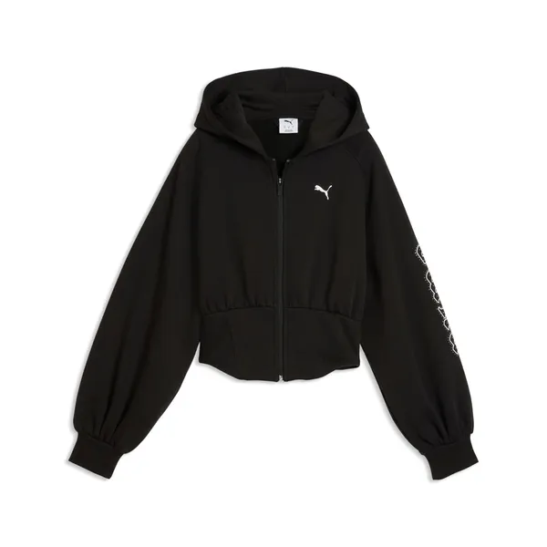 Толстовка женская PUMA STREET GLAM Bedazzled FZ Balloon Sleeve Hoodie FL