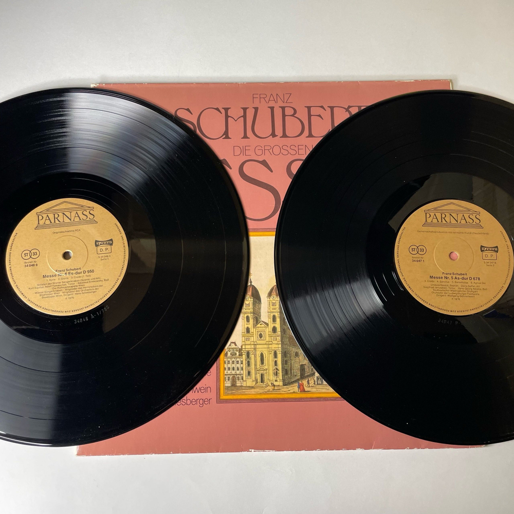 Винтажная виниловая пластинка LP Franz Schubert Ф. Шуберт, Die Grossen Messen (Германия 1978)