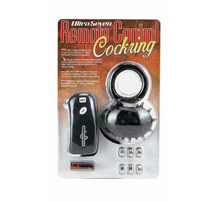 Вибронасадка черная с дистанционным управлением Remote Control Cock Ring (черный) (Цвет: черный)