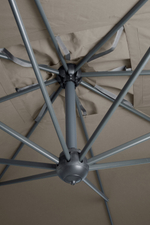 Зонт профессиональный 3.5х3.5 м Scolaro Galileo Dark, антрацит, слоновая кость