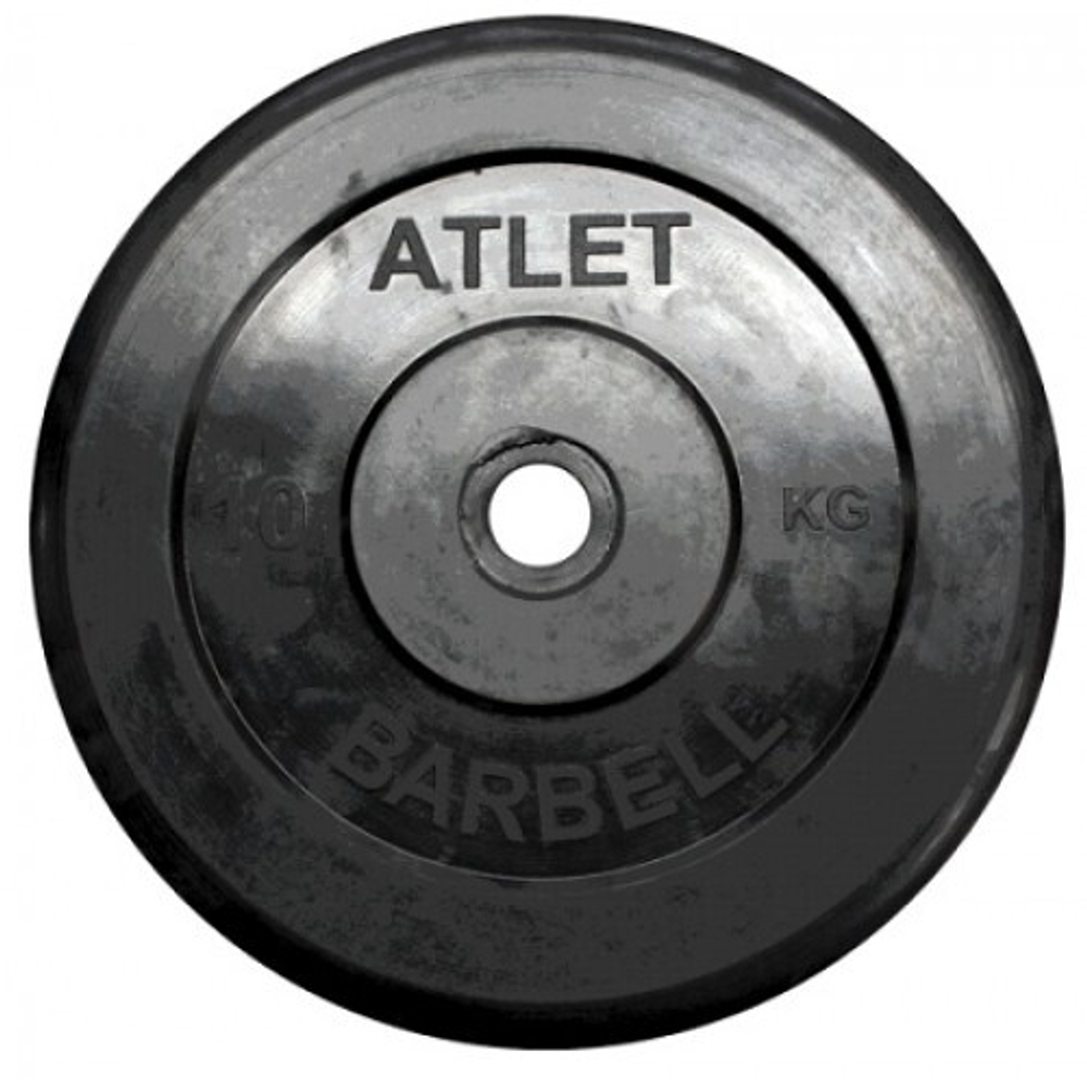 Диск обрезиненный Atlet, 10 кг MB-AtletB26-10
