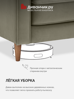 Прямой диван Коллинг Сталь