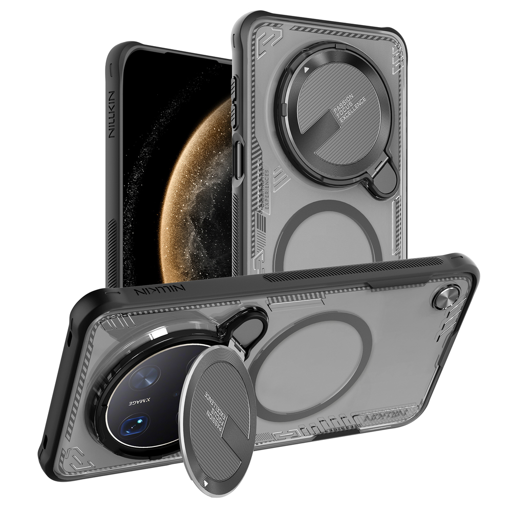 Чехол тонированный с поддержкой MagSafe от Nillkin с металлической крышкой на Huawei Mate 70 Pro и 70 Pro+, серия Iceblade Prop Magnetic Case