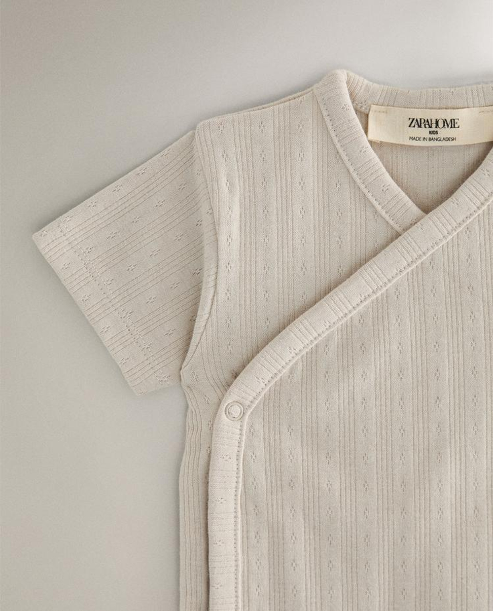 ZARA HOME НАБОР ДЕТСКИХ БОДИ ( 2 ШТ.), СЕРЫЙ