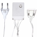 Гирлянда для дома БАХРОМА ш3м* в30/50см 120 ламп LED, прозрачн.провод, 8 реж, IP-20, Синий (возможность соединения)