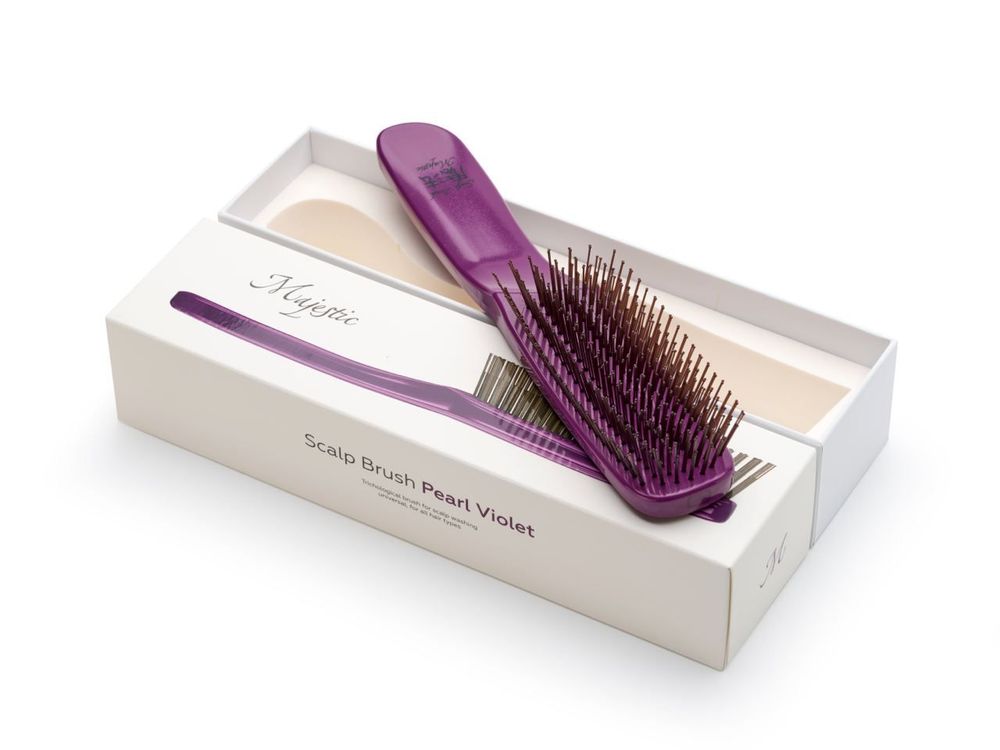 Расческа Majestic Scalp Brush фиолетовый жемчуг