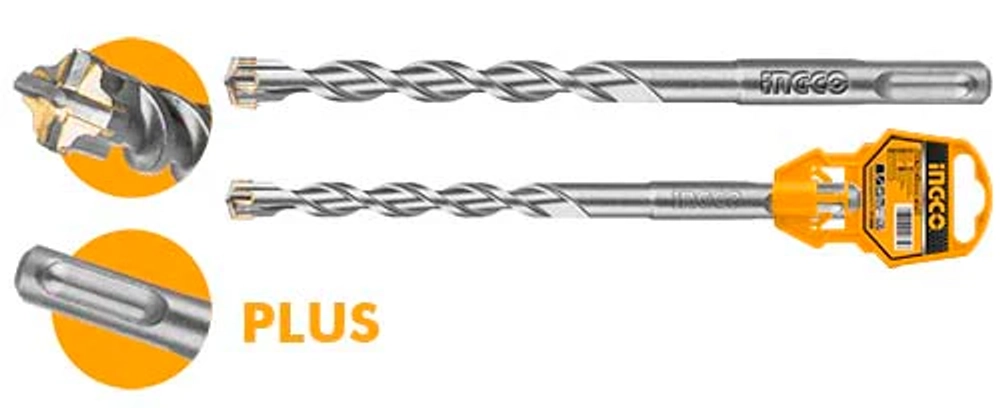 Бур по бетону SDS-plus 6х210 мм INGCO DBH1210603C INDUSTRIAL
