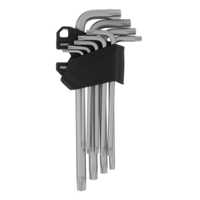 Набор ключей имбусовых Torx-Tempered, TT10-50, CrV, 9 шт., удлиненные Сибртех