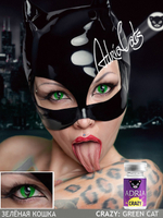 Карнавальные цветные линзы Adria Crazy (1 флакон, 1 линза)