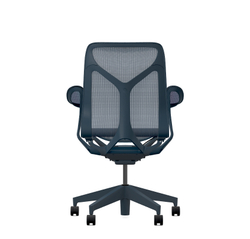 Кресло Herman Miller Cosm, средняя спинка, цвет Nightfall, подлокотники «лепестки» (Leaf)