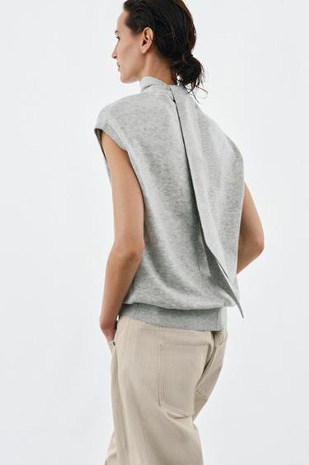 Жакет из трикотажа на шнурках - ZARA