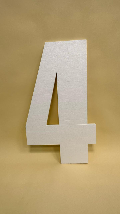 Основа из пенопласта "Цифра 4" толщина 2 см, h - 92 см