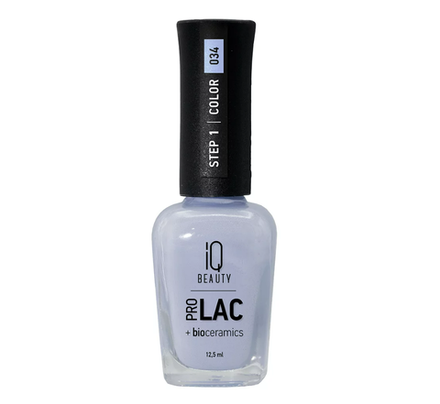 IQ Beauty - Лак для ногтей с биокерамикой 034, 12.5мл
