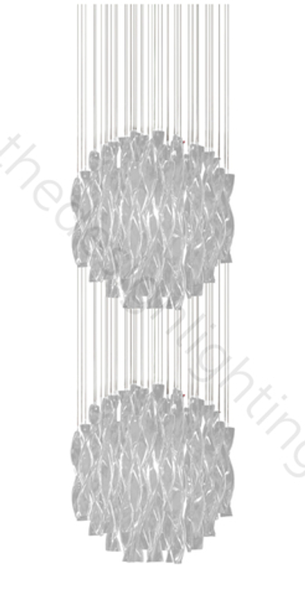 Pendant design lamp  AURA by AXO LIGHT/2 D 60 cm (Clear)